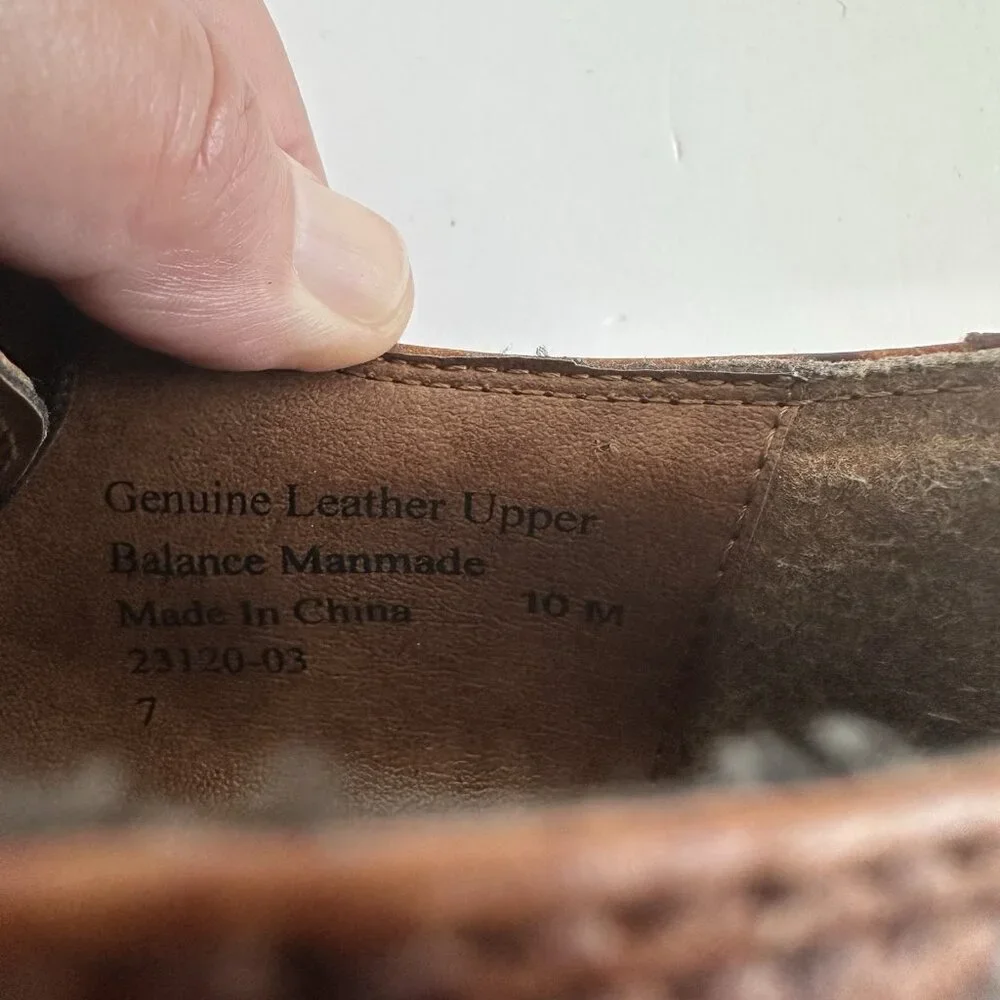 Stacy Adams Genuine‎ Leather Ostrich/Alligator Oxfords Men's Size Size 10M Brown
